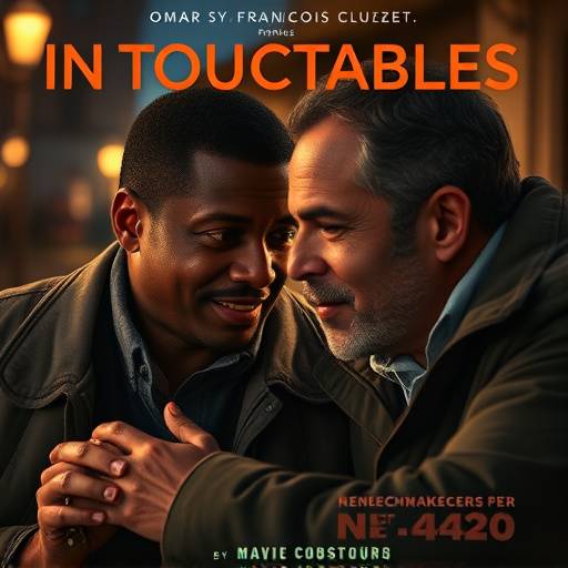 Affiche du film Intouchables avec Omar Sy et Fran√§ois Cluzet.