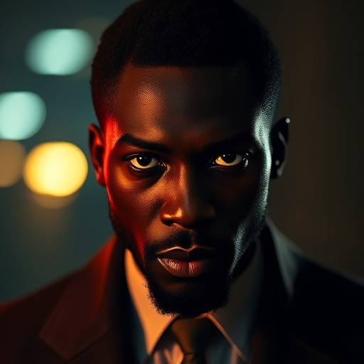 Omar Sy dans le rôle d'Assane Diop dans la série Lupin.